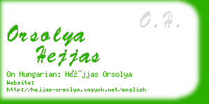 orsolya hejjas business card